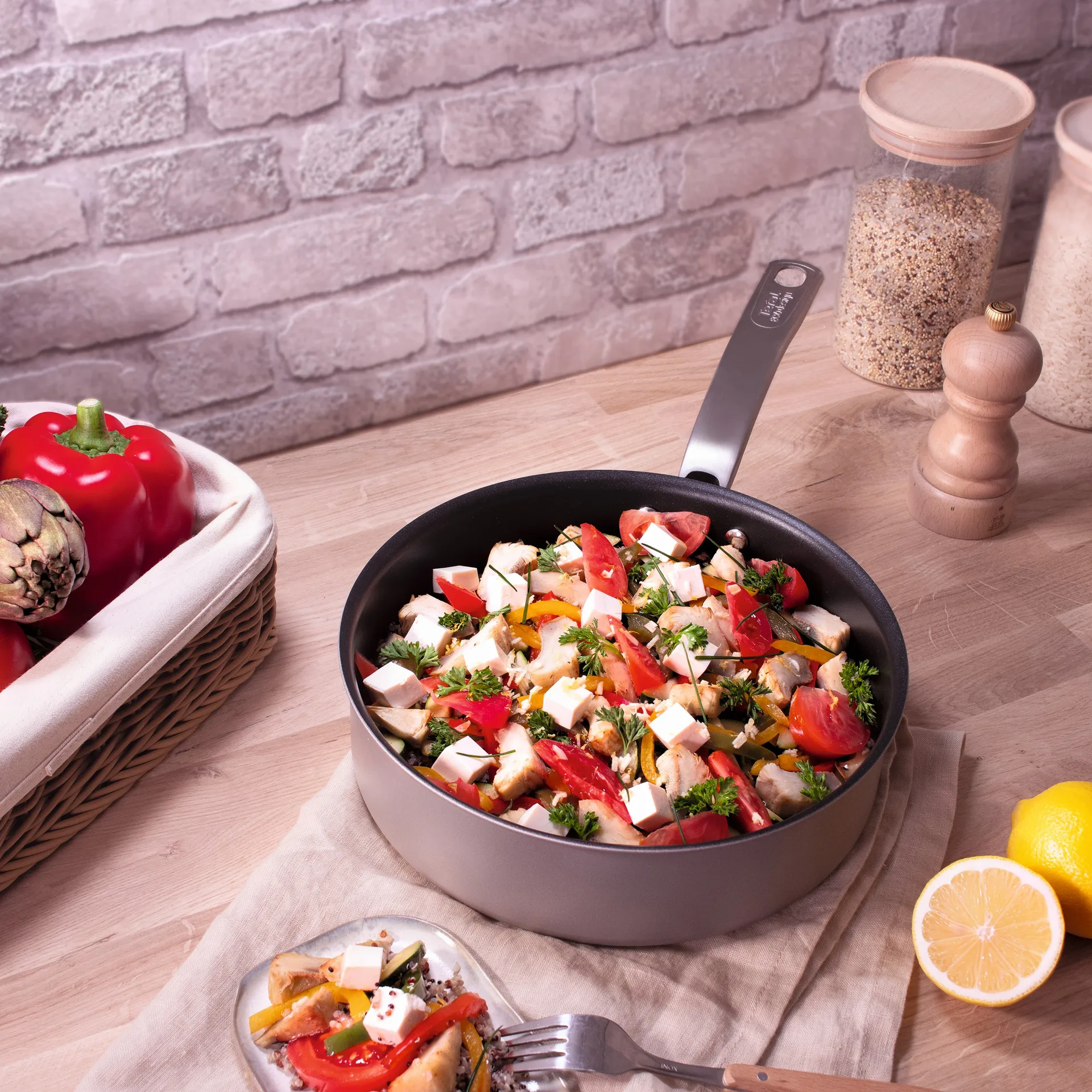 Impact hapjespan met deksel , Ø24 cm Tefal