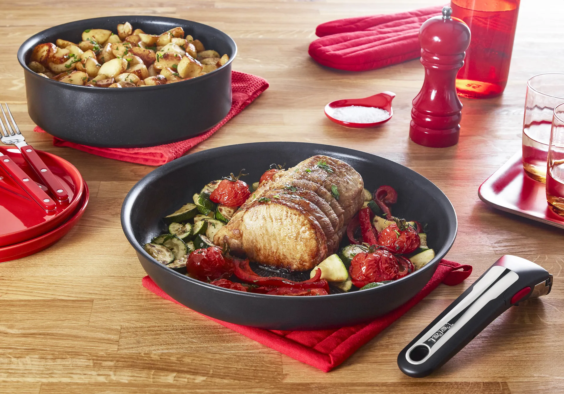 Ingenio Unlimited ON koekenpannenset, 3-delig Tefal