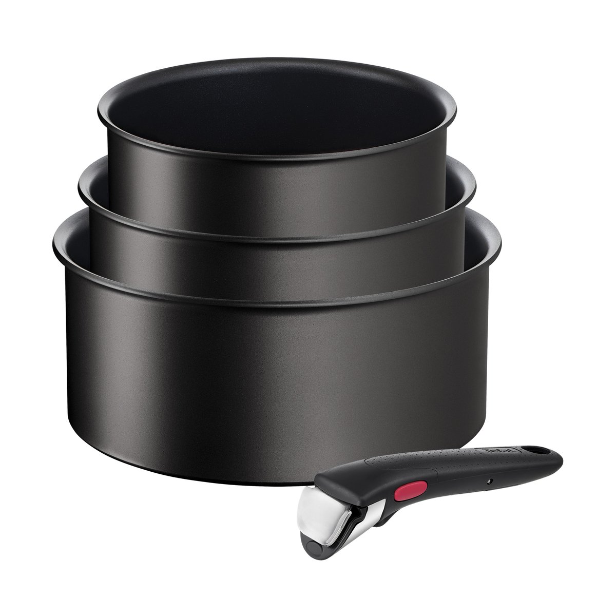 Tefal Ingenio Unlimited pannenset 4-delig Zwart | Scandinavisch Interieur | Pannensets | Zwart