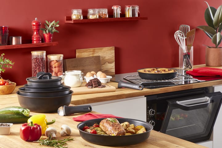 Ingenio Unlimited pannenset 4-delig, Zwart Tefal