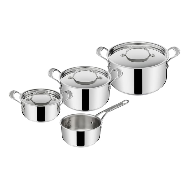 Jamie Oliver Cook's Classics steelpannenset 7-delig - Roestvrij staal - Tefal