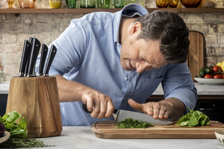 bijeenkomst Buitenland Verbinding Jamie Oliver messenblok met 5 messen van Tefal - NordicNest.nl