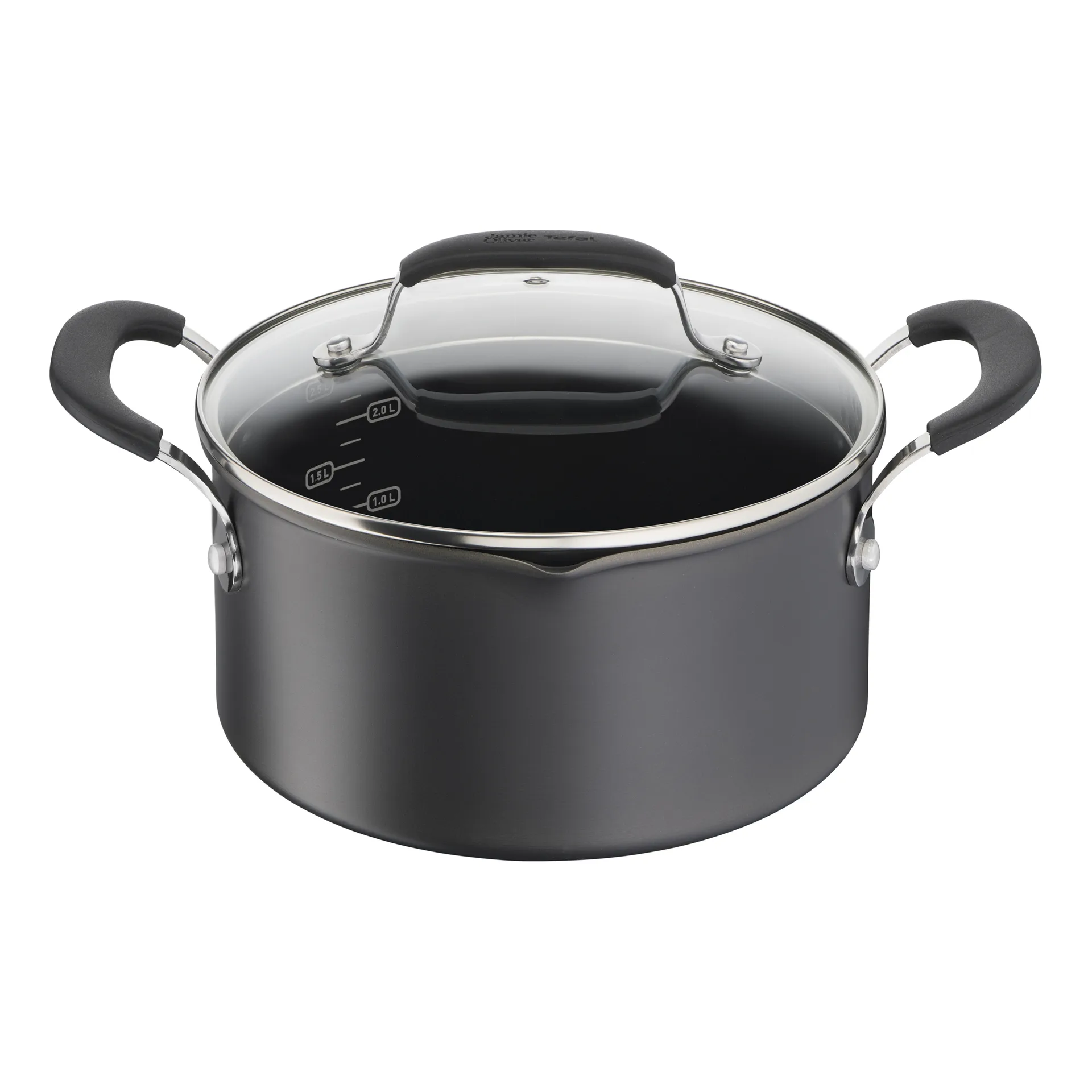 Jamie Oliver Quick & Easy braadpan hard anodised, 3 L Tefal