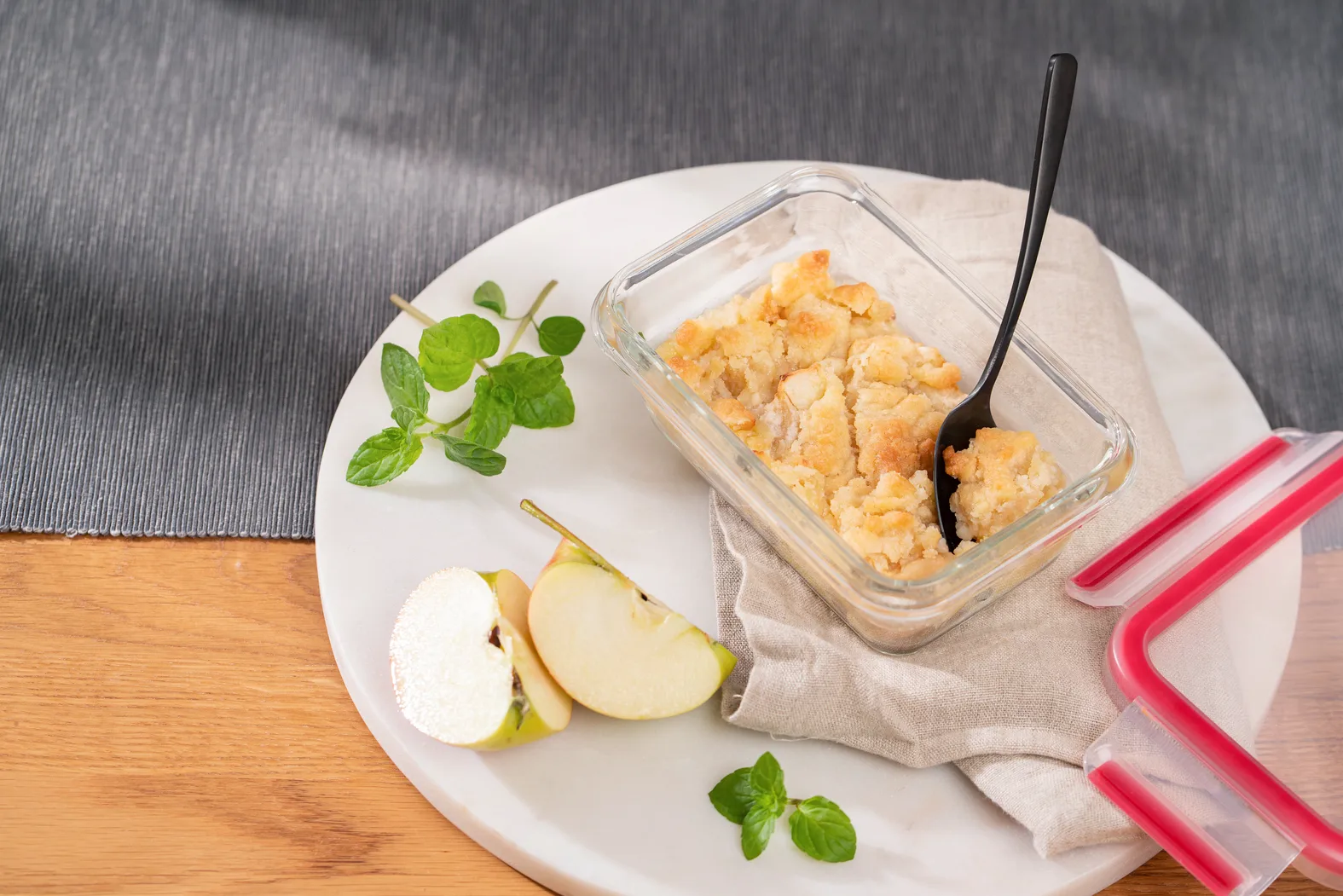 MasterSeal Glas lunchtrommel 3-pack, Rood Tefal