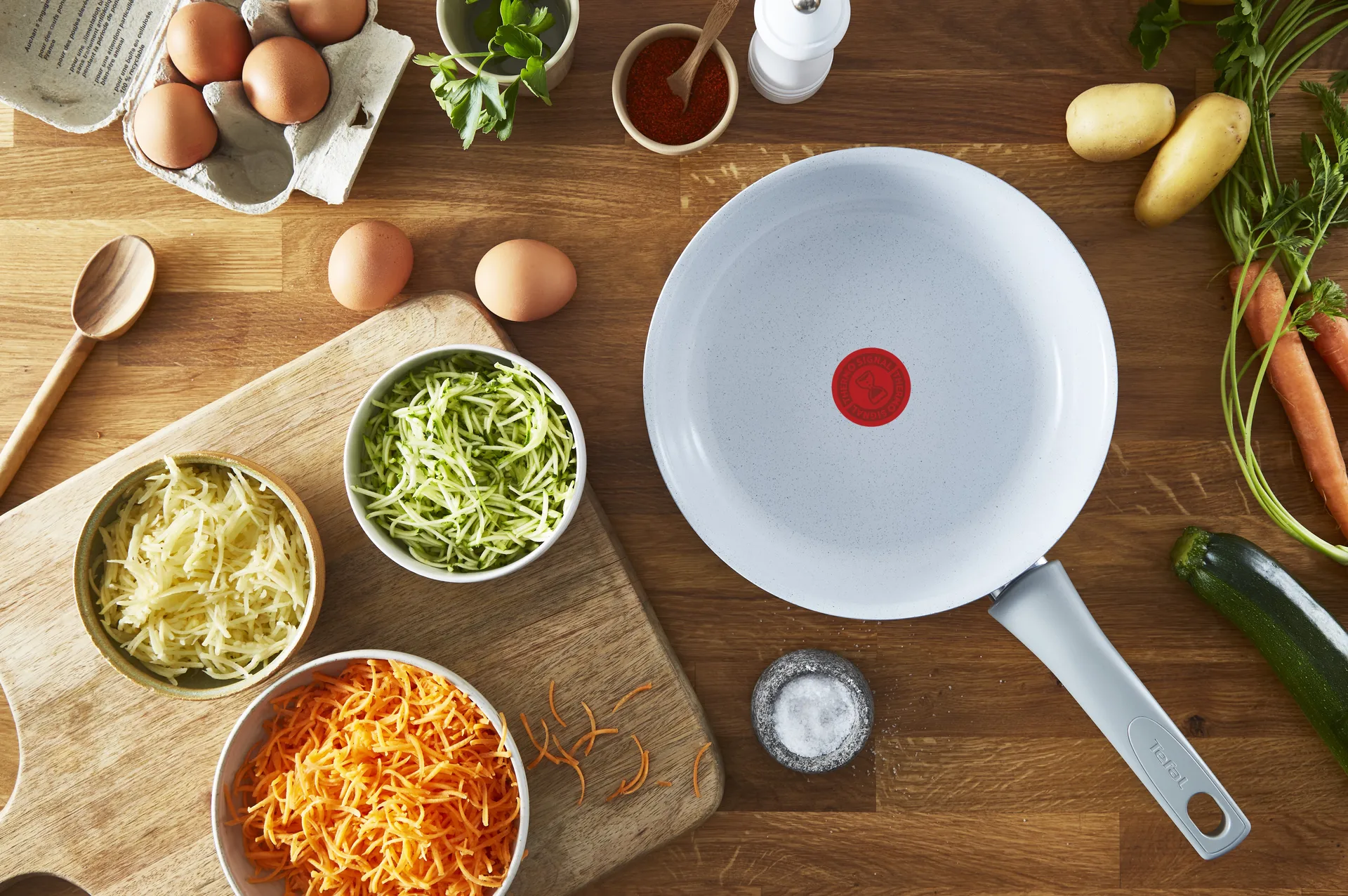 Natural chef koekenpan grijs, 28 cm Tefal