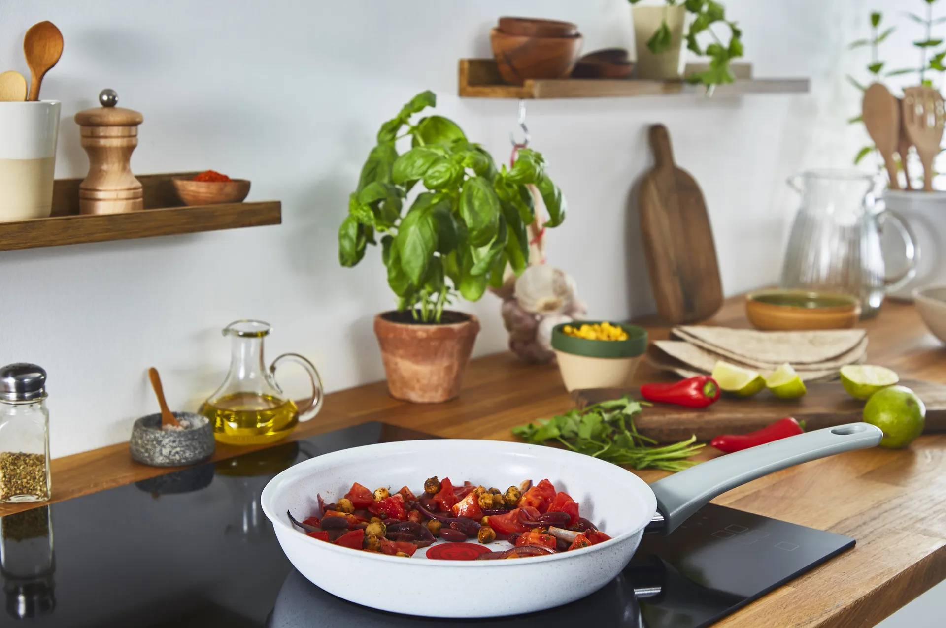 Natural chef koekenpan grijs, 28 cm Tefal