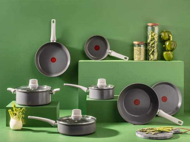 Renew ON koekenpan set 3 delen, Grijs Tefal