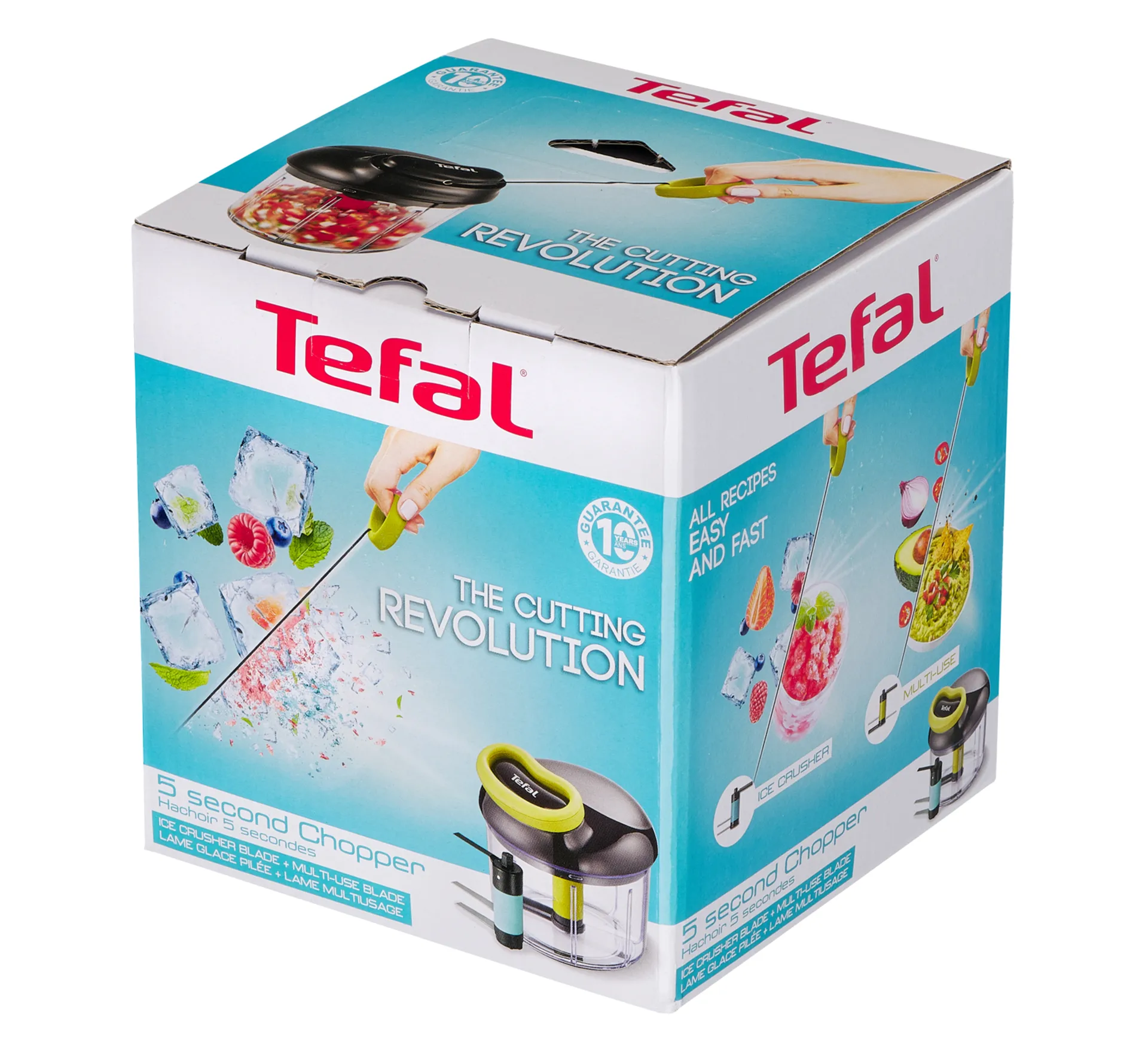 Tefal 5 sec chopper minihakker met ijscrushermessen, 0,9 L Tefal