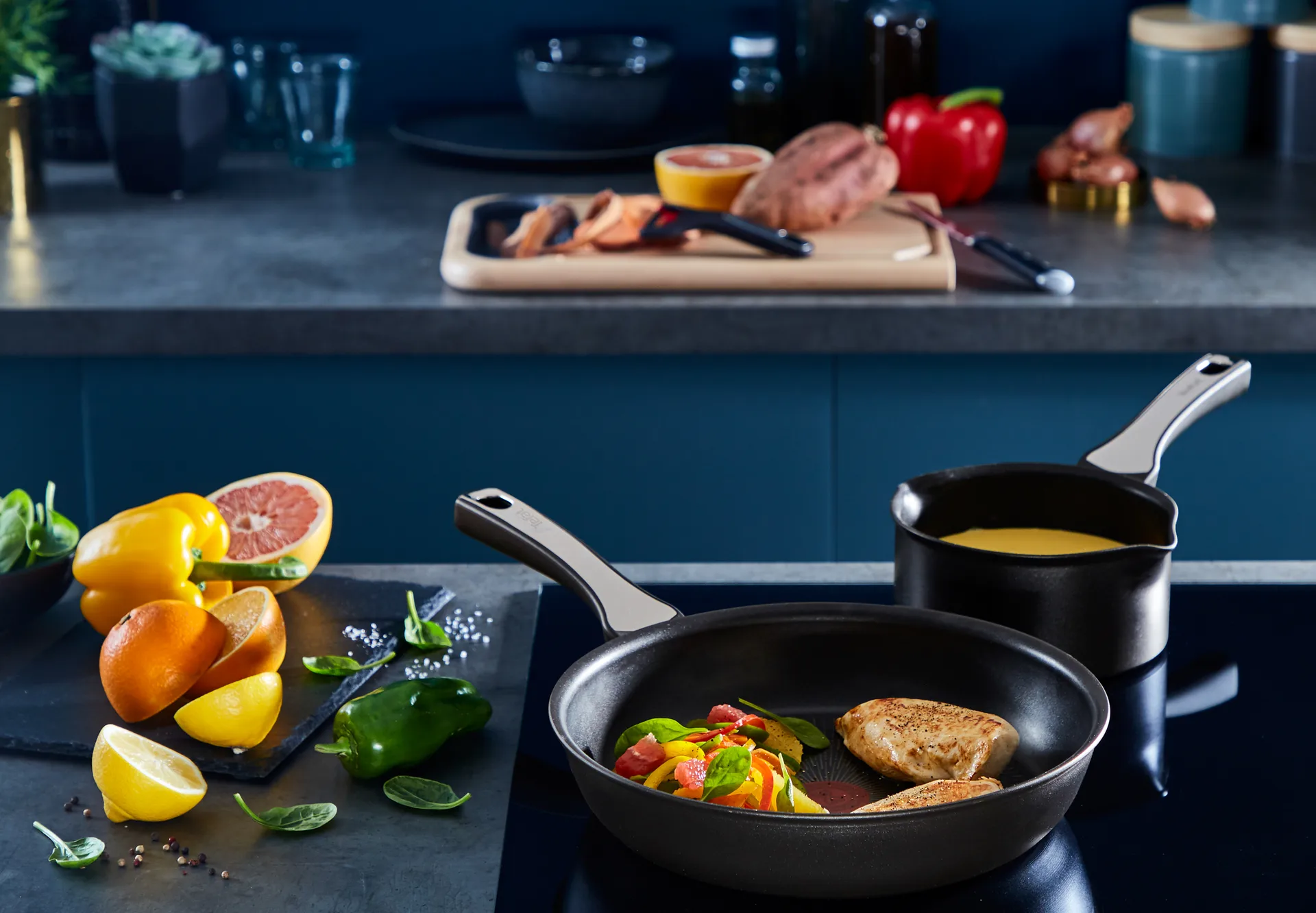 Unlimited ON koekenpannenset, 3-delig Tefal