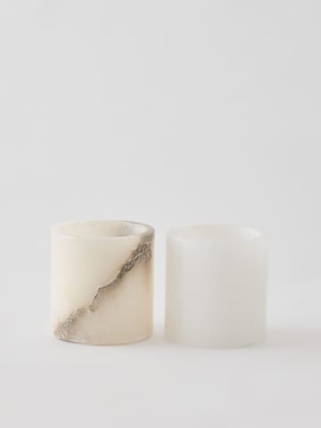 Alabaster sfeerlicht - Wit-beige, S 10 cm - Tell Me More