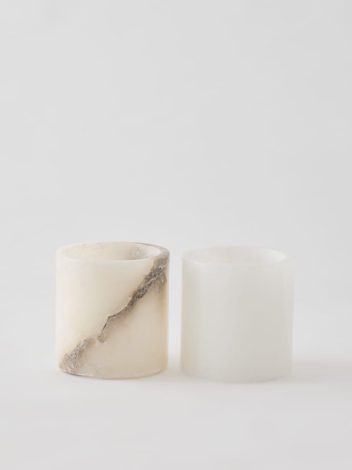 Alabaster sfeerlicht, Wit-beige, S 10 cm Tell Me More