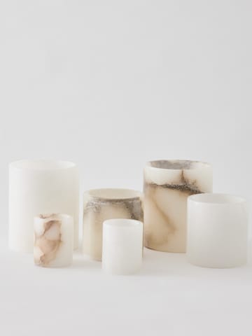 Alabaster sfeerlicht - Wit-beige, S 10 cm - Tell Me More