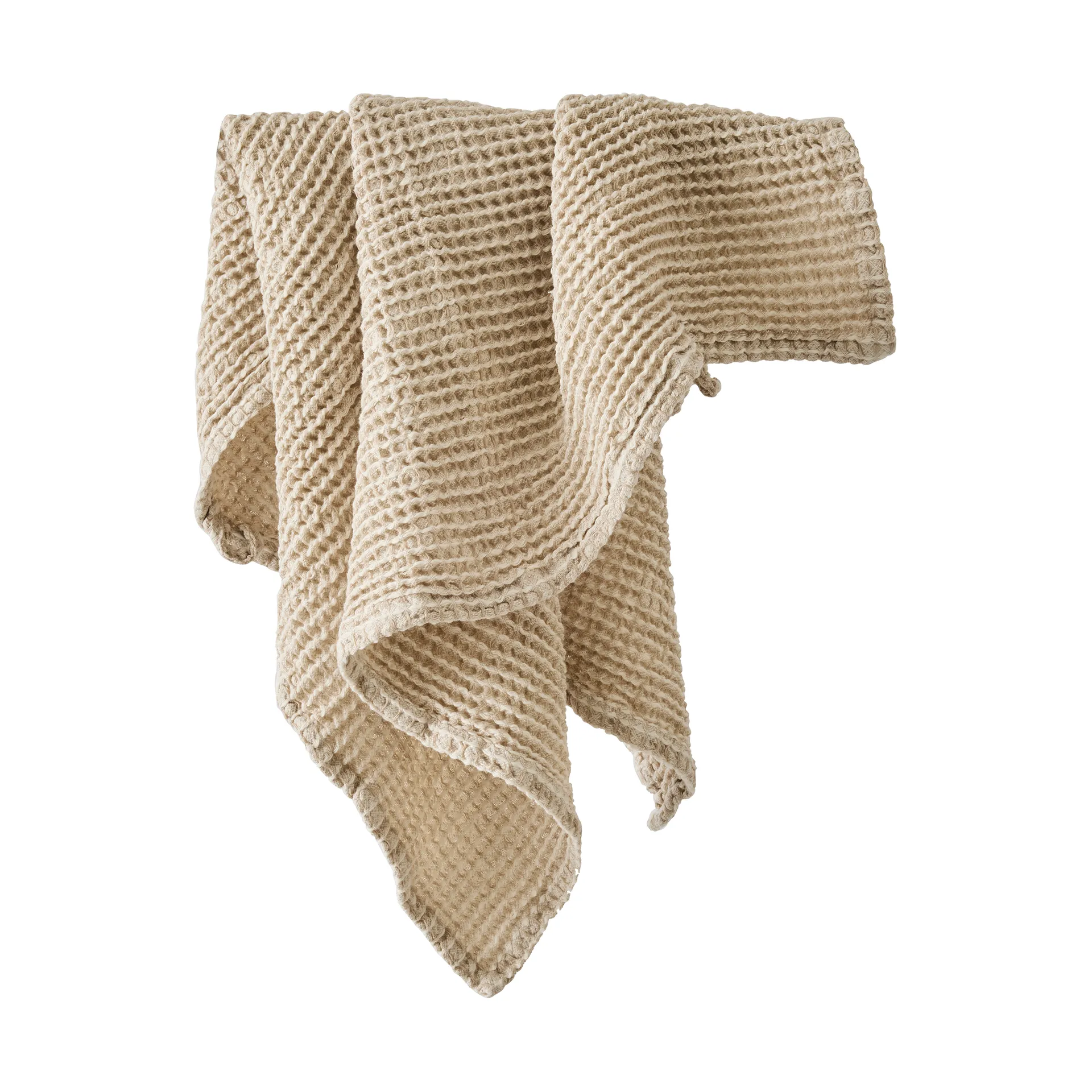 Alva handdoek 50x70 cm, Beige Tell Me More