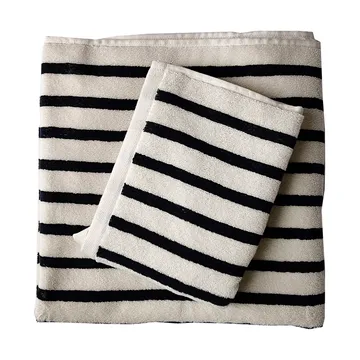 Bonnie handdoek 50x70 cm - Zwart - Tell Me More