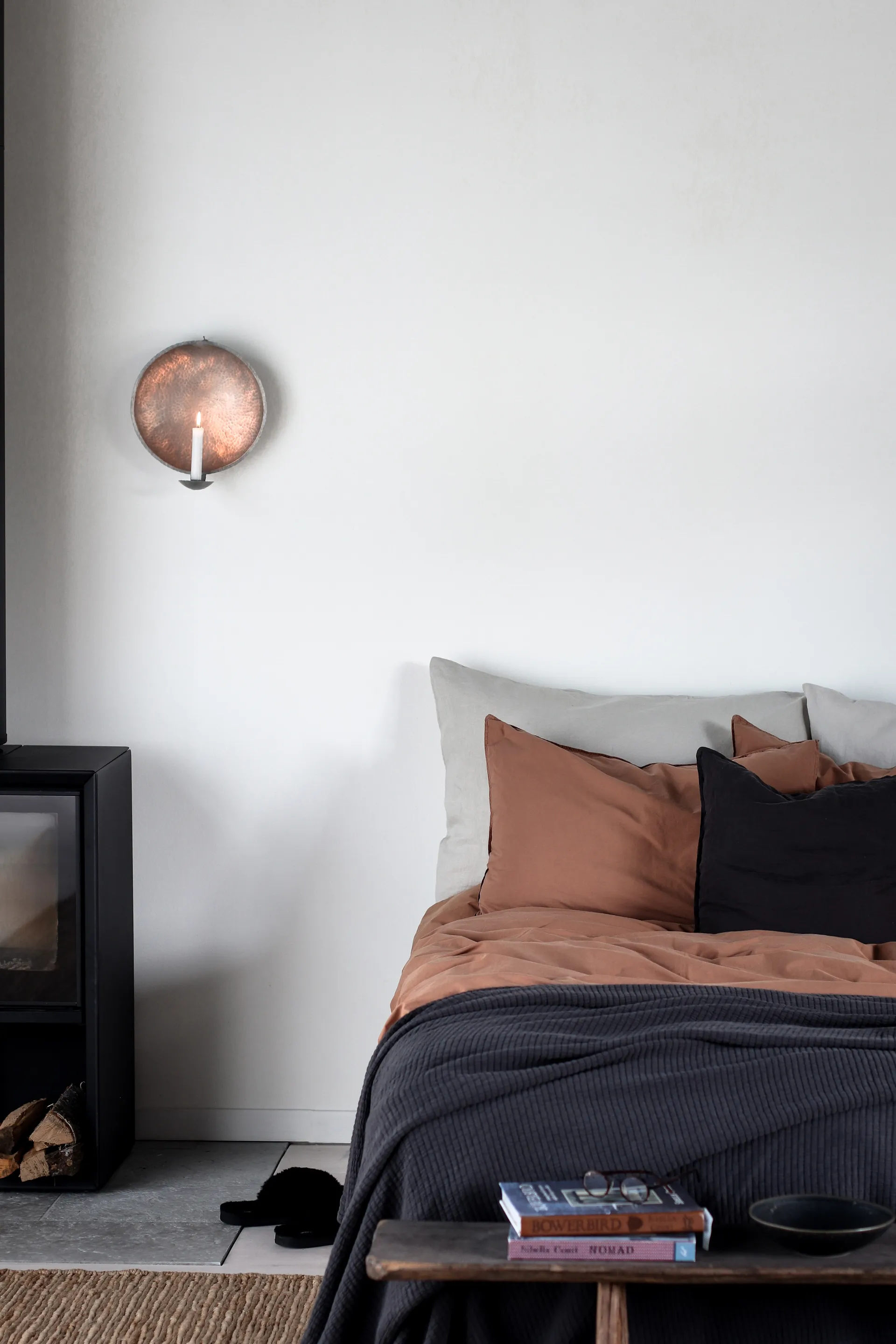 Brick sprei 180x260 cm, Charcoal Tell Me More