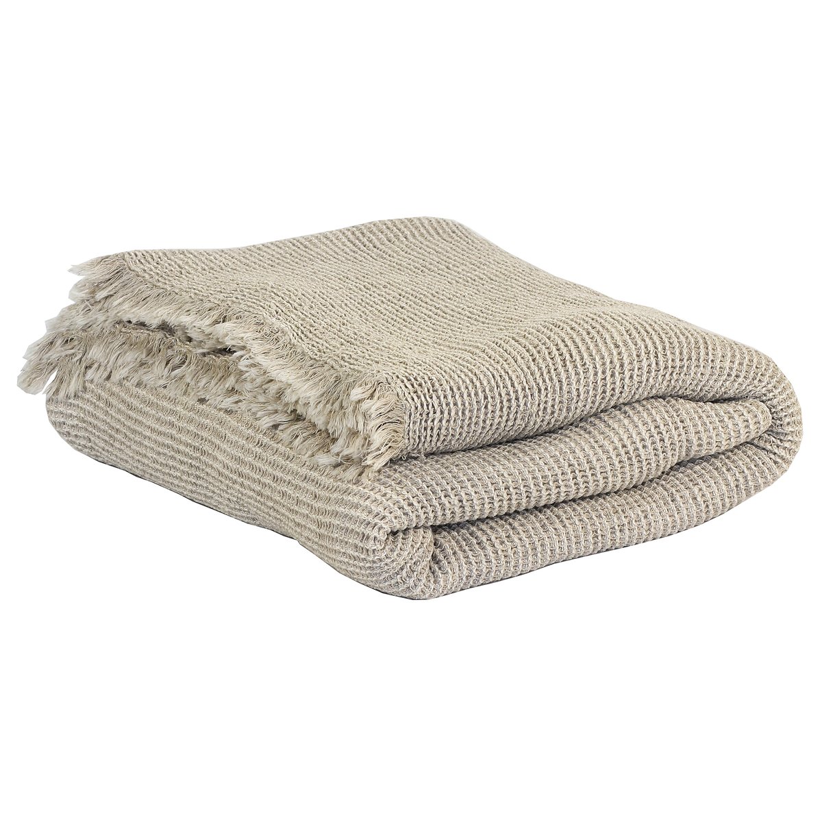 Tell Me More Calma plaid 140x200 cm Beige | Scandinavisch Interieur | Katoenen dekens & spreien | Beige