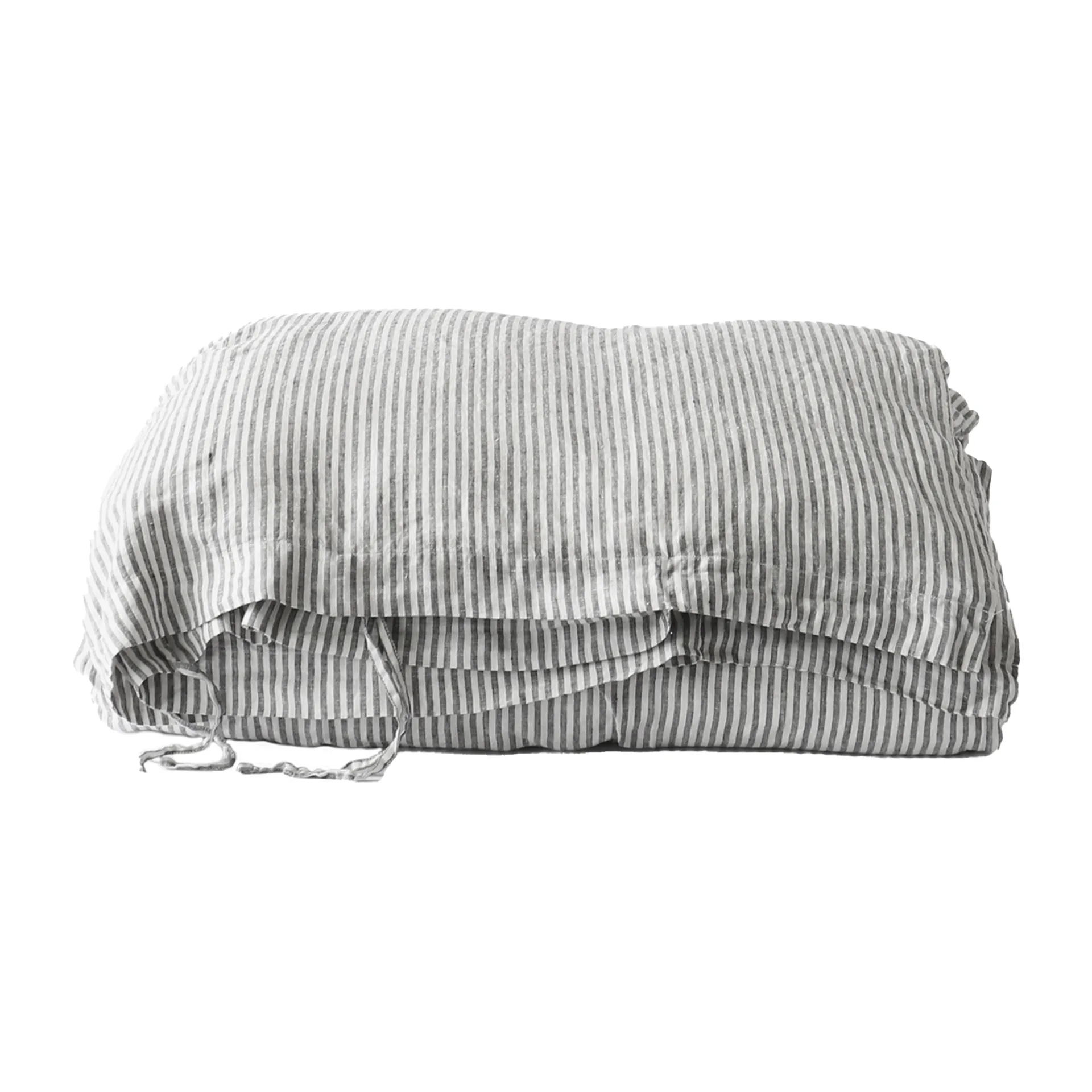 Dekbedovertrek linnen 150x200 cm, Grey/white Tell Me More