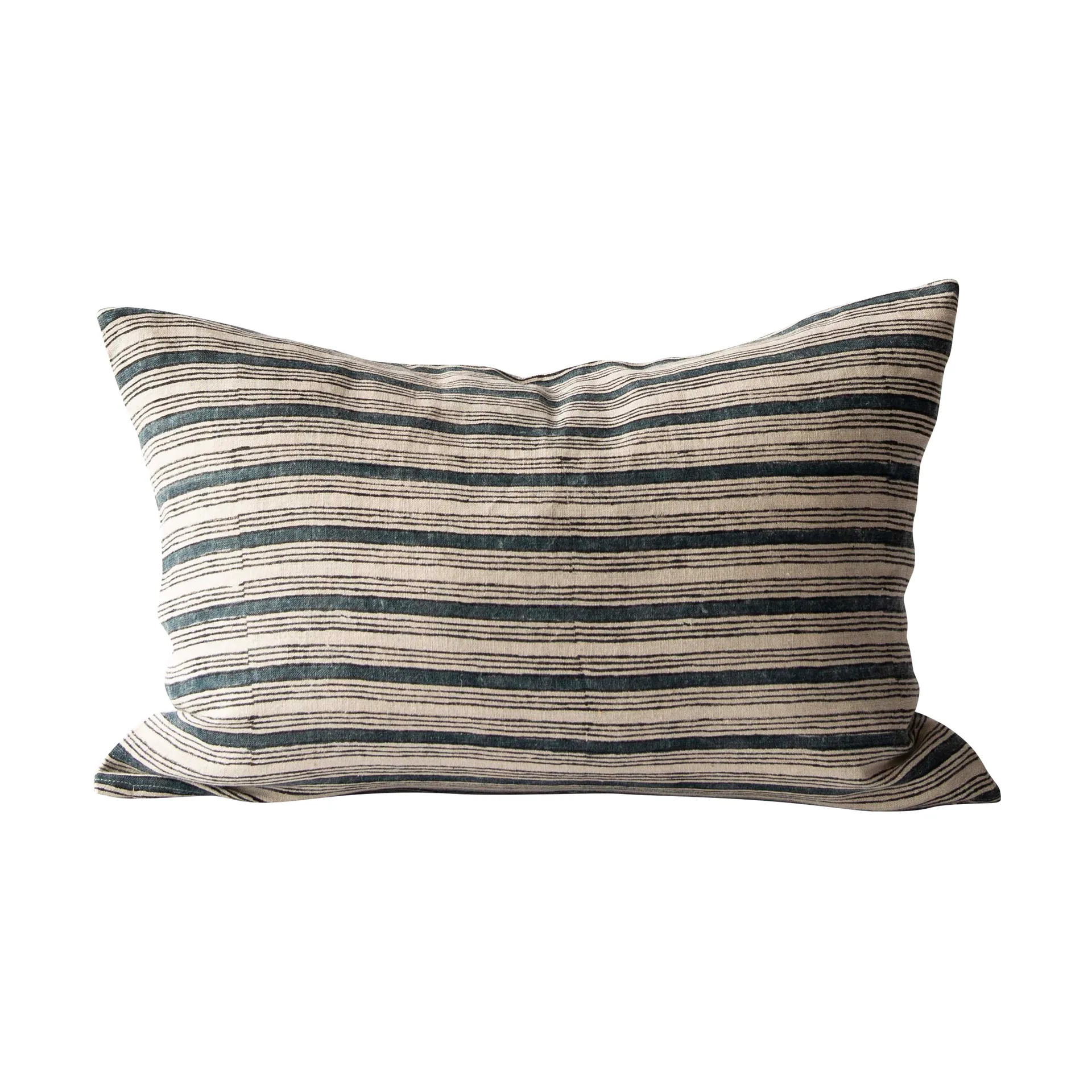 Dino kussenhoes 40x60 cm, Block print navy Tell Me More