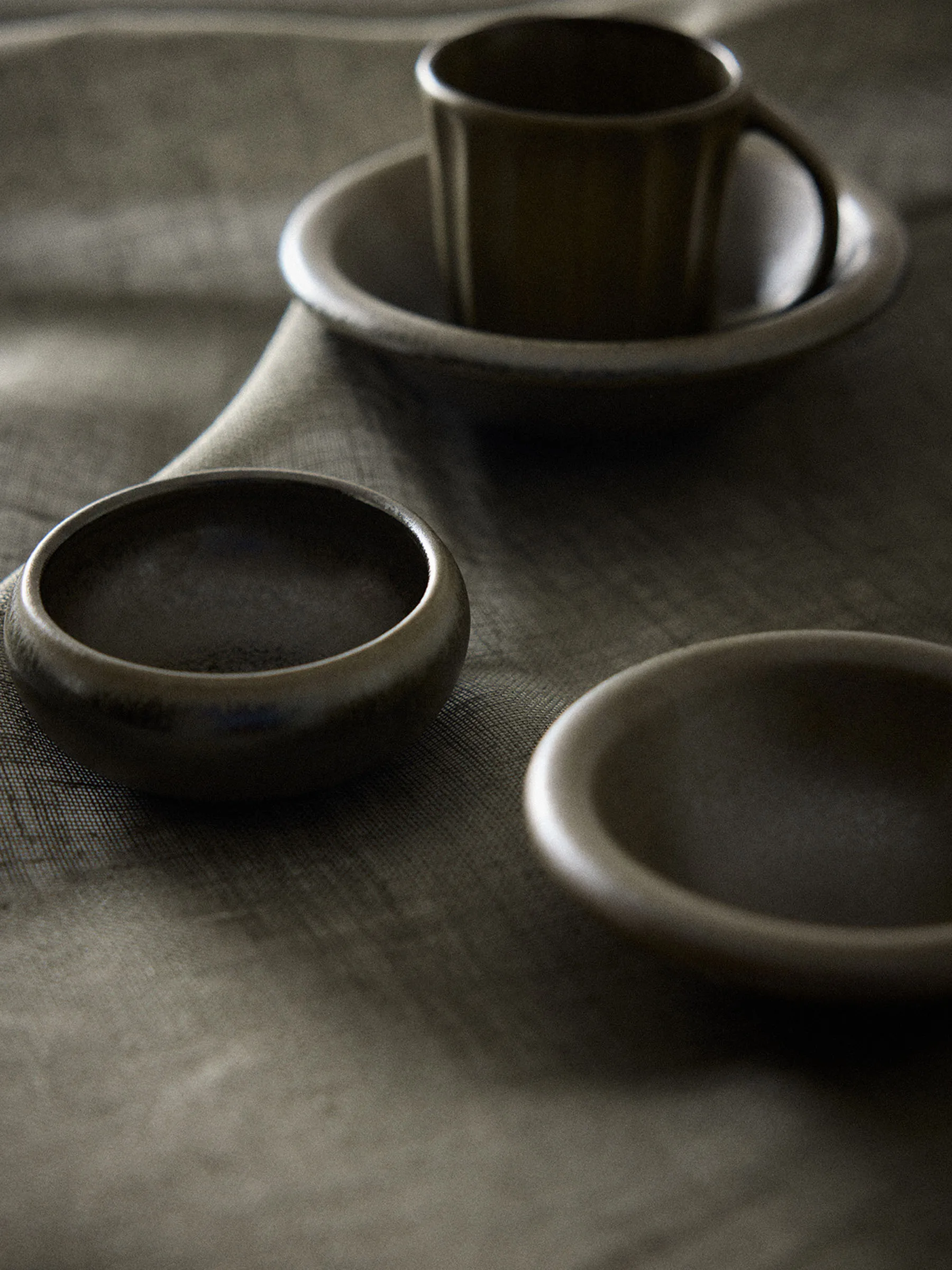 Elba schaal, Green brown, Ø13 cm Tell Me More