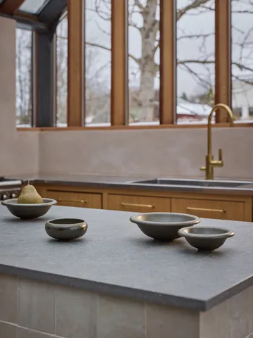 Elba schaal - Green brown, Ø18 cm - Tell Me More