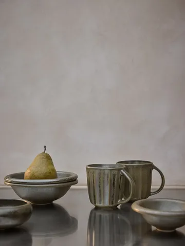 Elba schaal - Green brown, Ø18 cm - Tell Me More