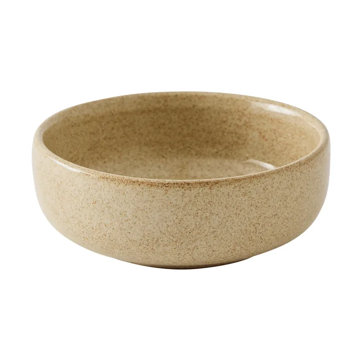 Elio schaal - Beige gespikkeld, Ø14x5 cm - Tell Me More