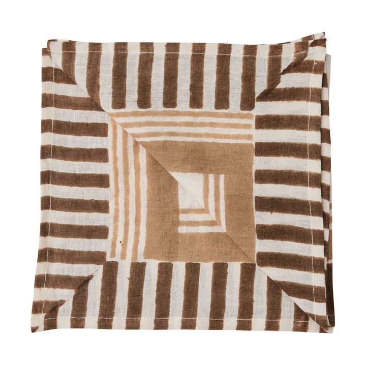 Ella servet 50x50 cm - Hazelnut checkered - Tell Me More