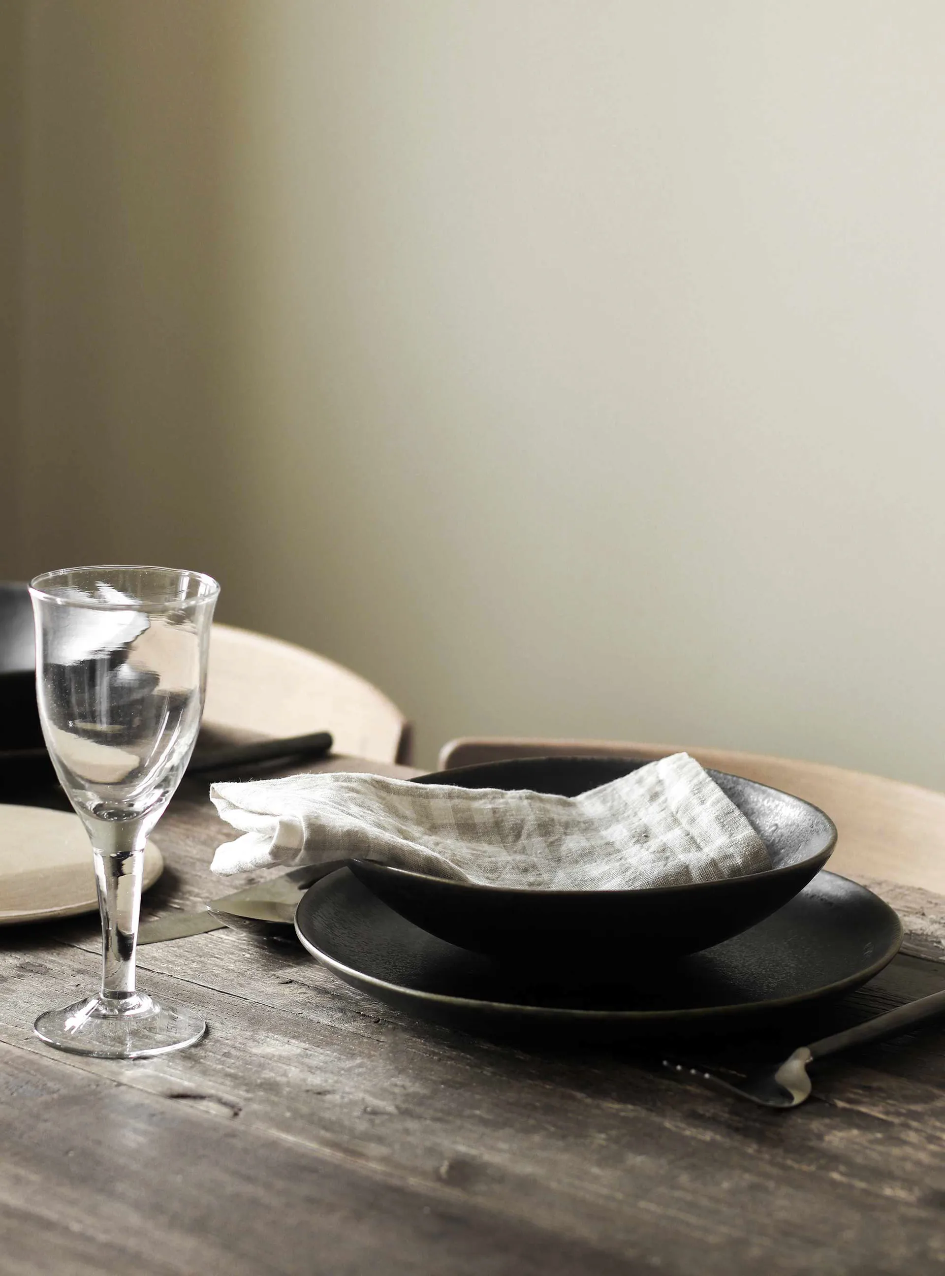 Gingham geruit linnen servet 45x45 cm, Natural Tell Me More