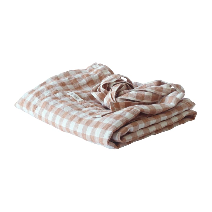 Gingham geruit schort 90x75 cm - Biscuit - Tell Me More