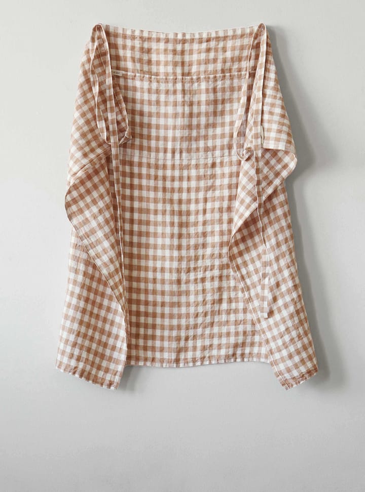Gingham geruit schort 90x75 cm, Biscuit Tell Me More