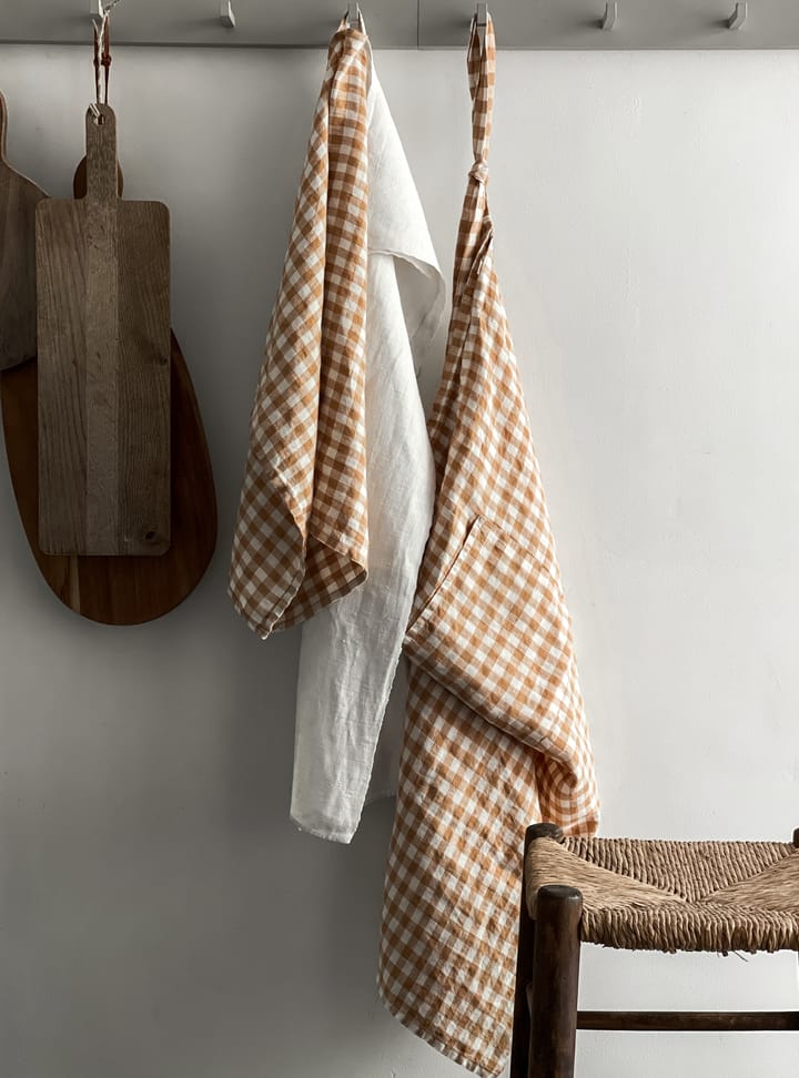 Gingham geruit schort 90x75 cm, Biscuit Tell Me More