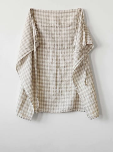 Gingham geruit schort 90x75 cm - Natural - Tell Me More