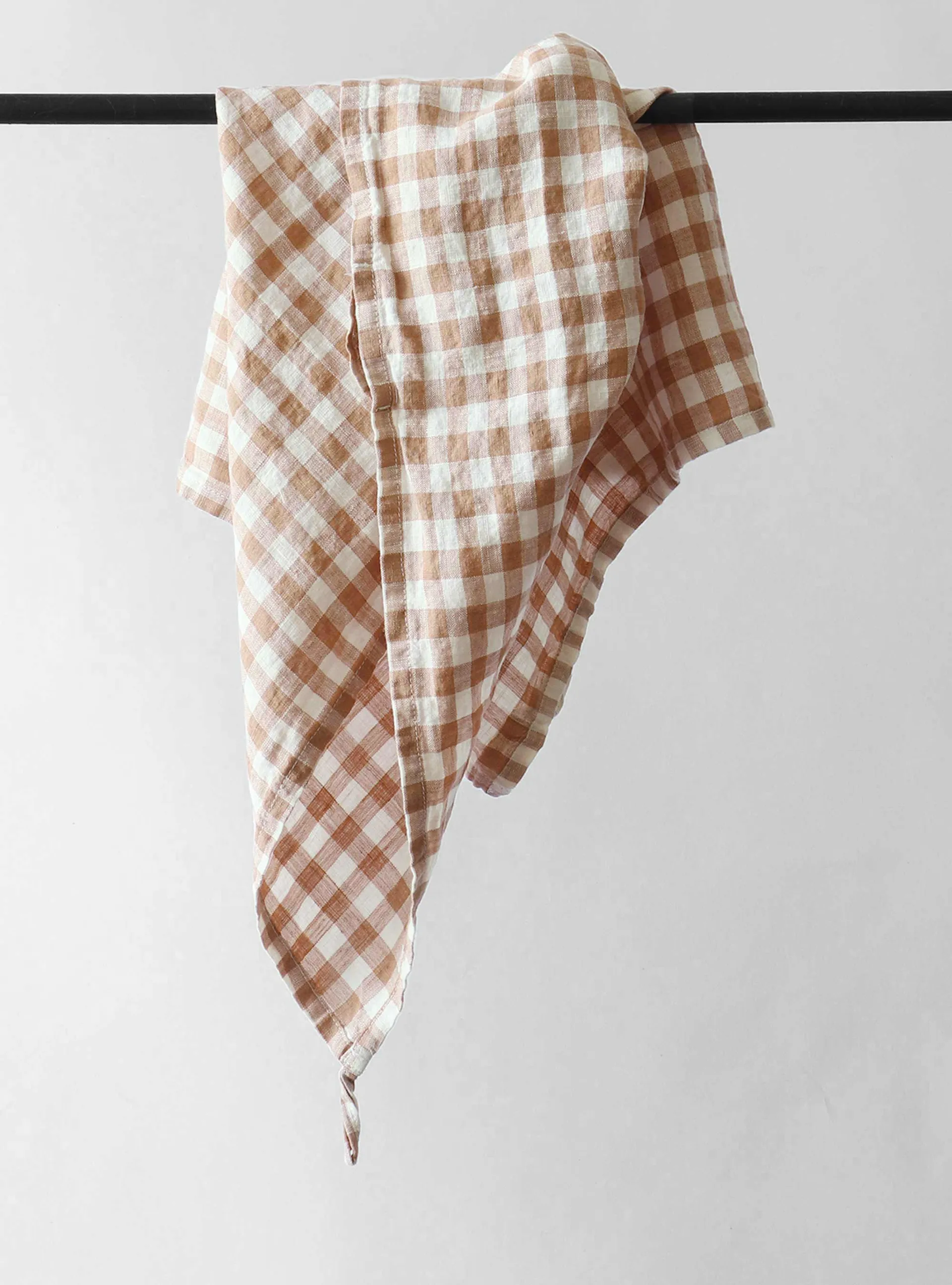 Gingham geruite keukenhanddoek 70x50 cm, Biscuit Tell Me More