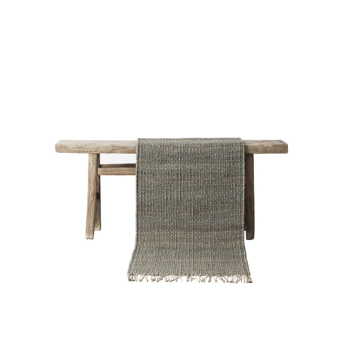 Tell Me More Hemp vloerkleed grijs 60 x 90 cm. | Scandinavisch Interieur | Geweven katoenen vloerkleden | Grijs