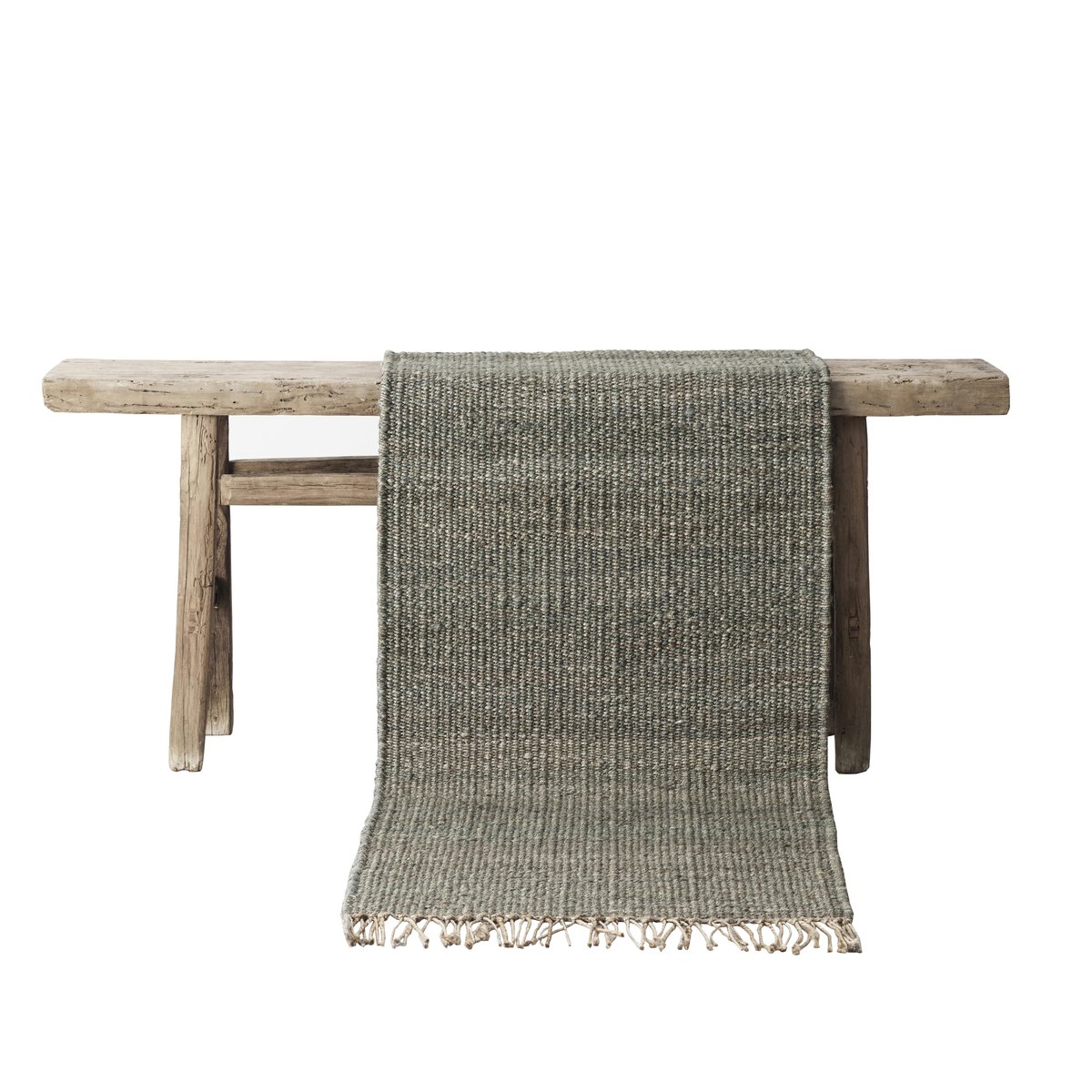 Tell Me More Hemp vloerkleed grijs 80 x 150 cm. | Scandinavisch Interieur | Geweven katoenen vloerkleden | Grijs
