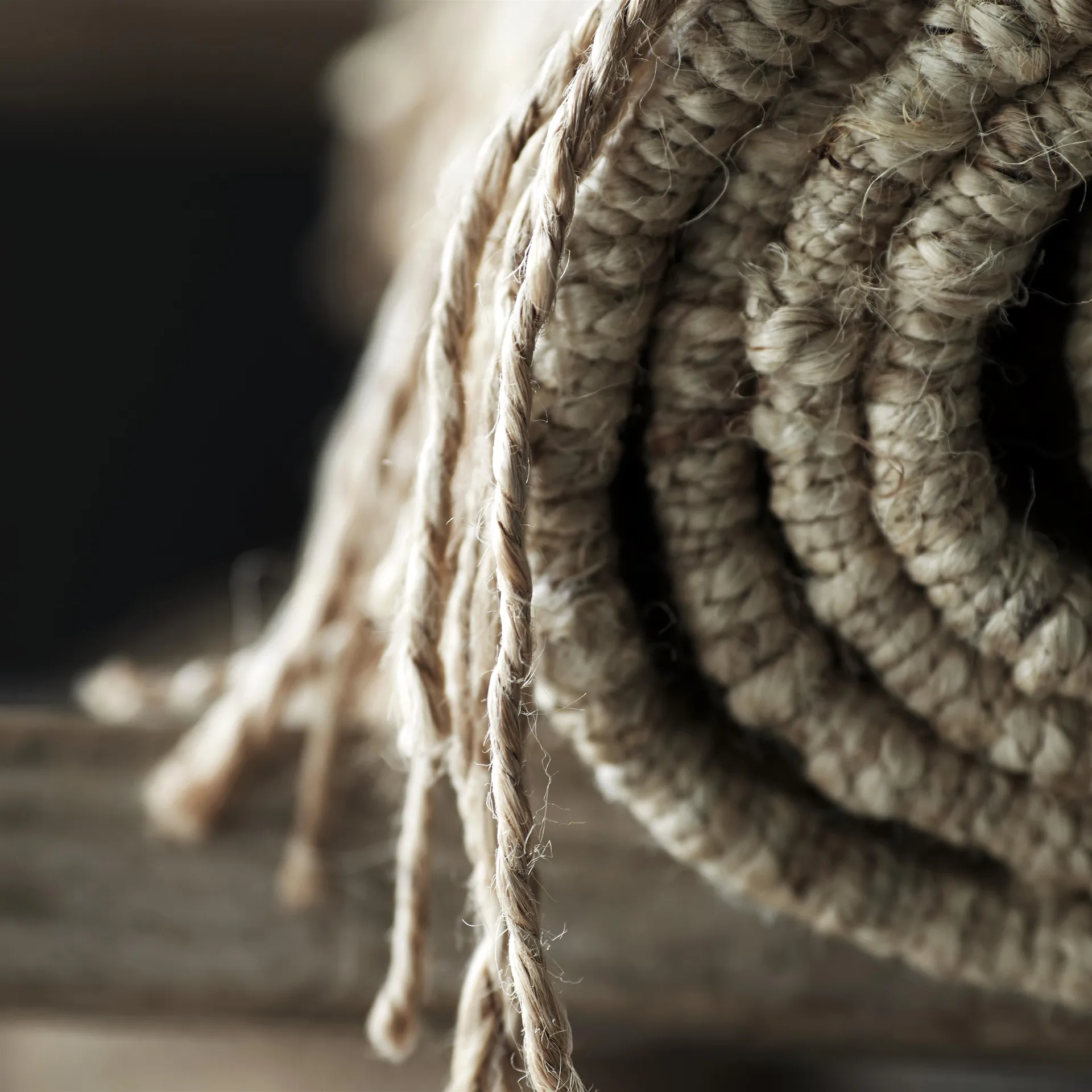 Hemp vloerkleed naturel, 60 x 90 cm. Tell Me More