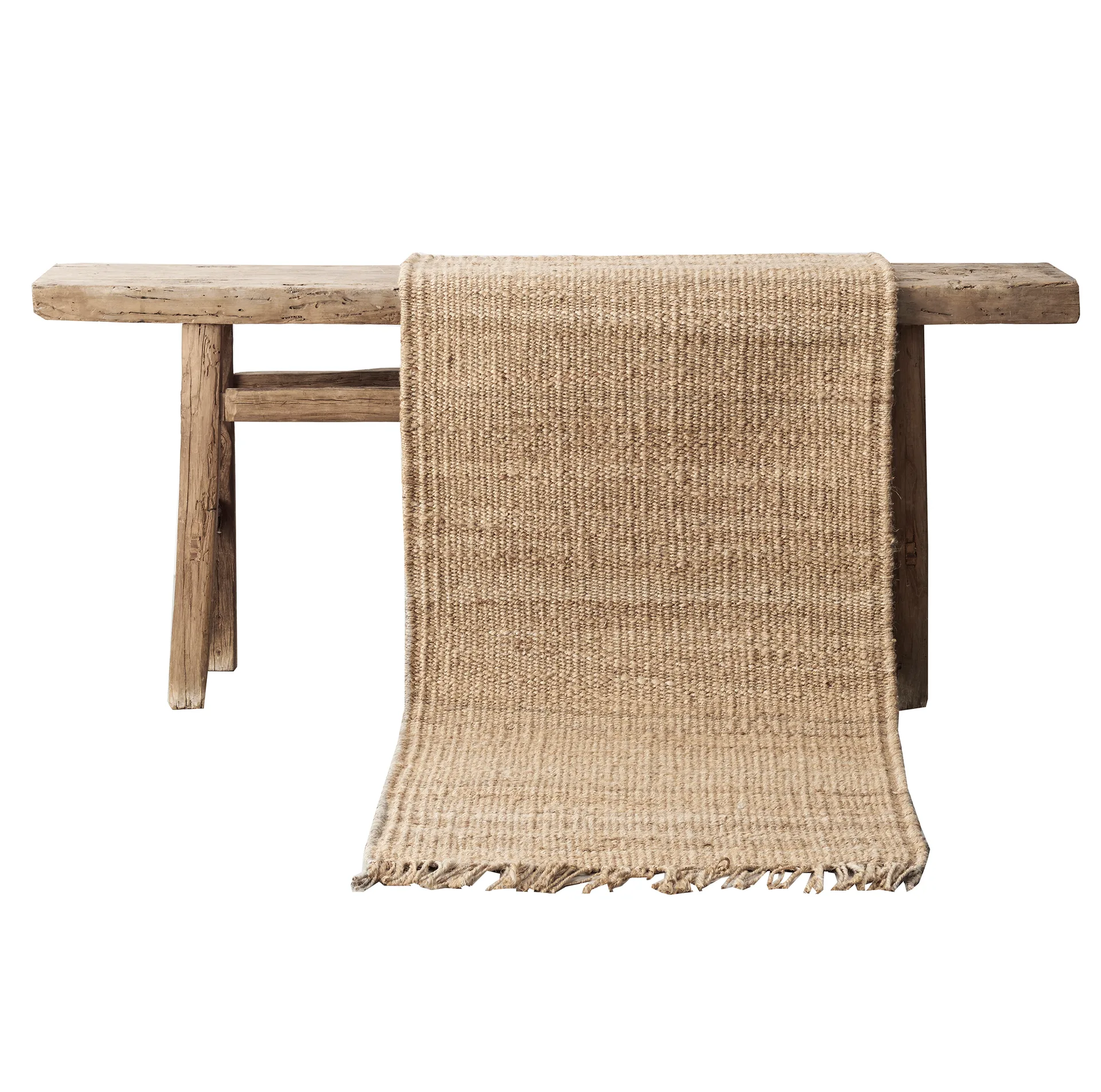 Hemp vloerkleed naturel, 80x200 cm Tell Me More