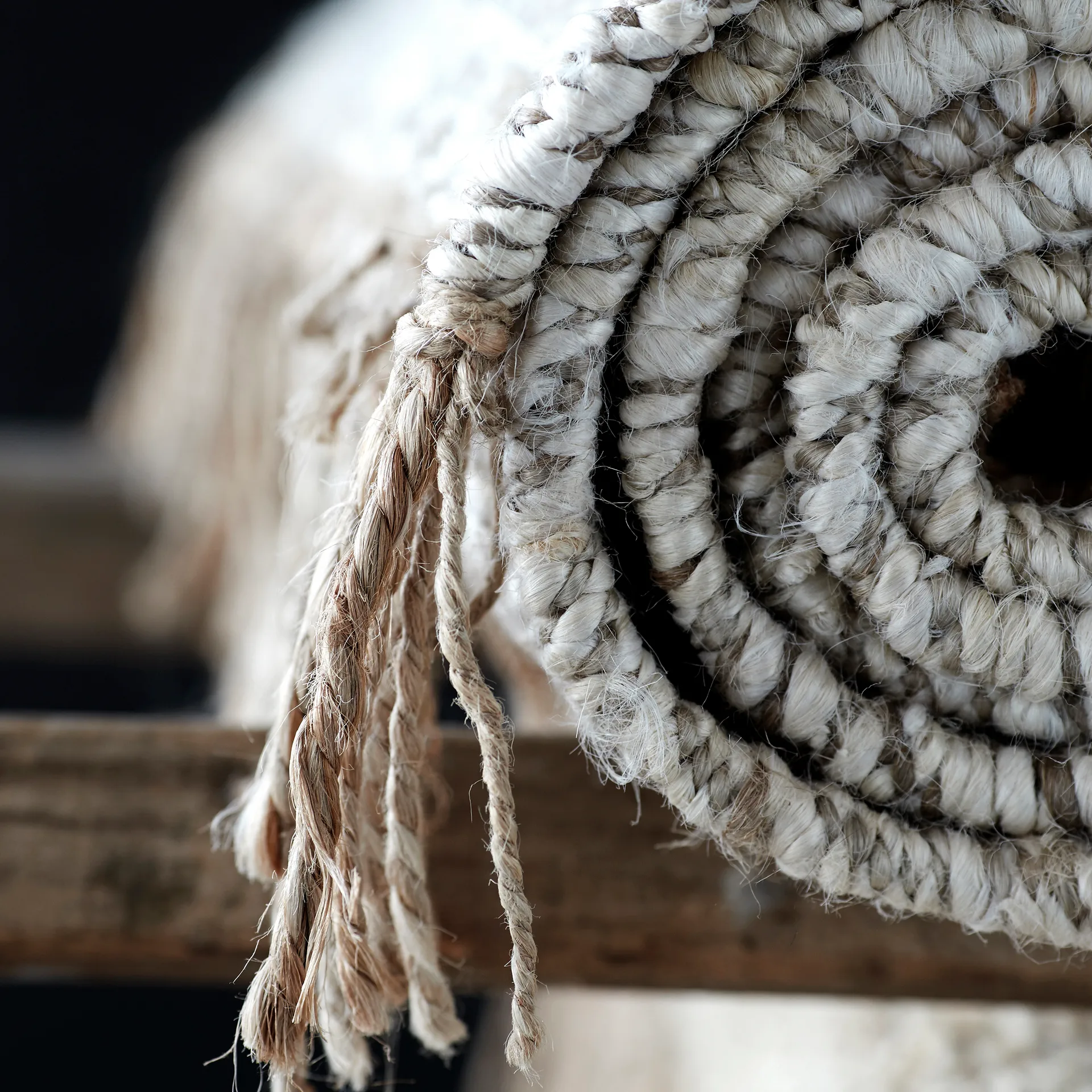 Hemp vloerkleed natuur-wit, 80x150 cm Tell Me More