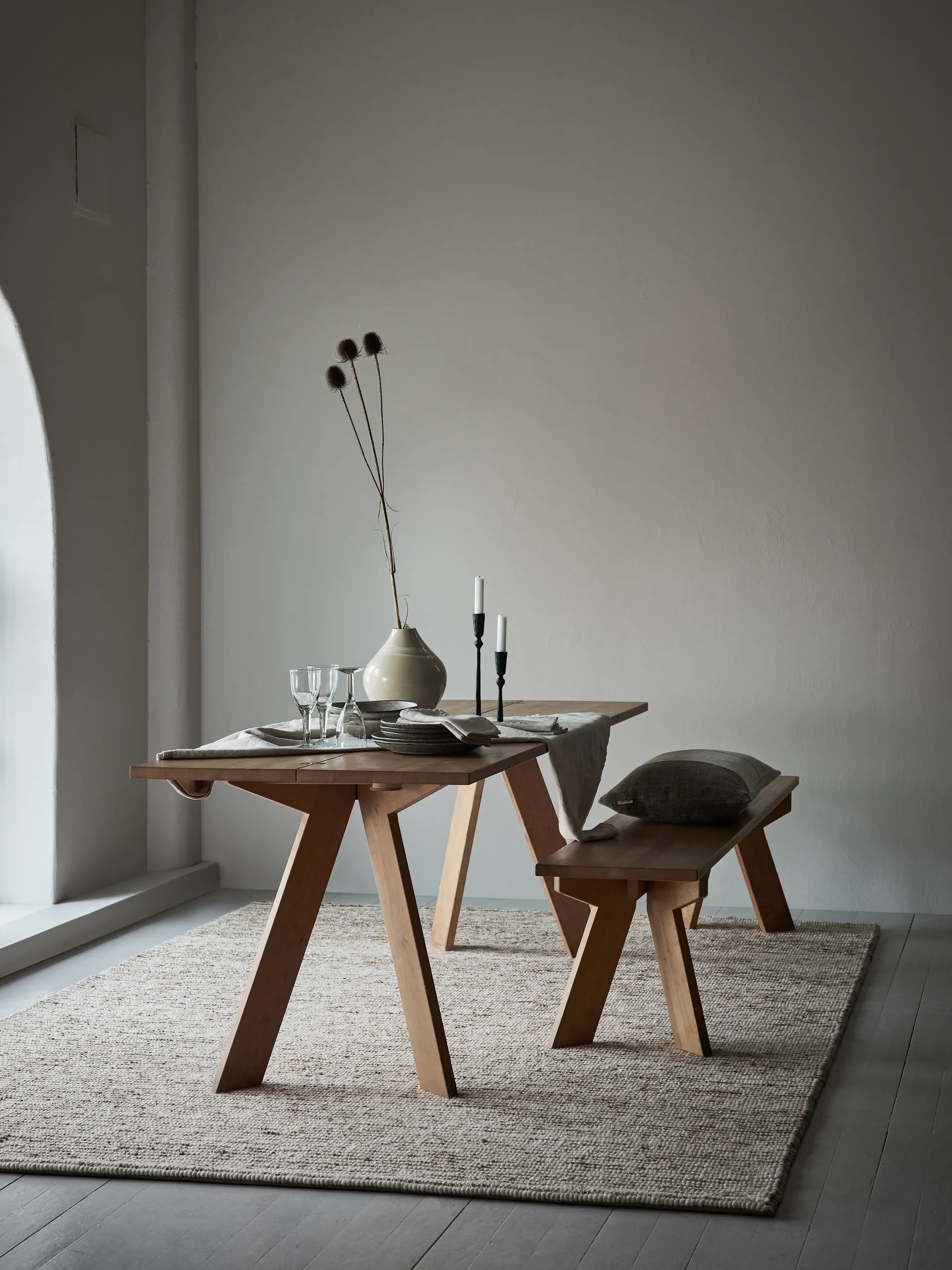 Hennep wollen tapijt 200x300 cm, Streep Tell Me More