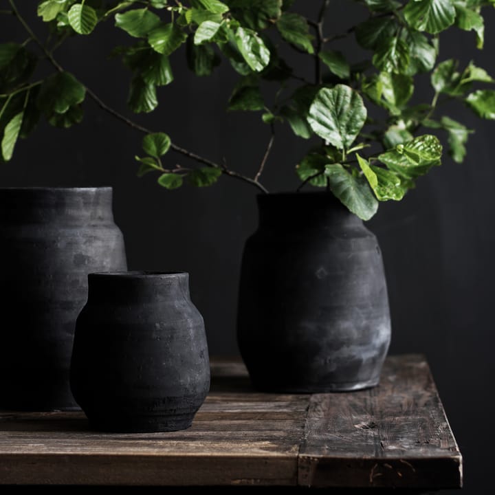 Hero bloempot L Ø15 cm, Zwart Tell Me More