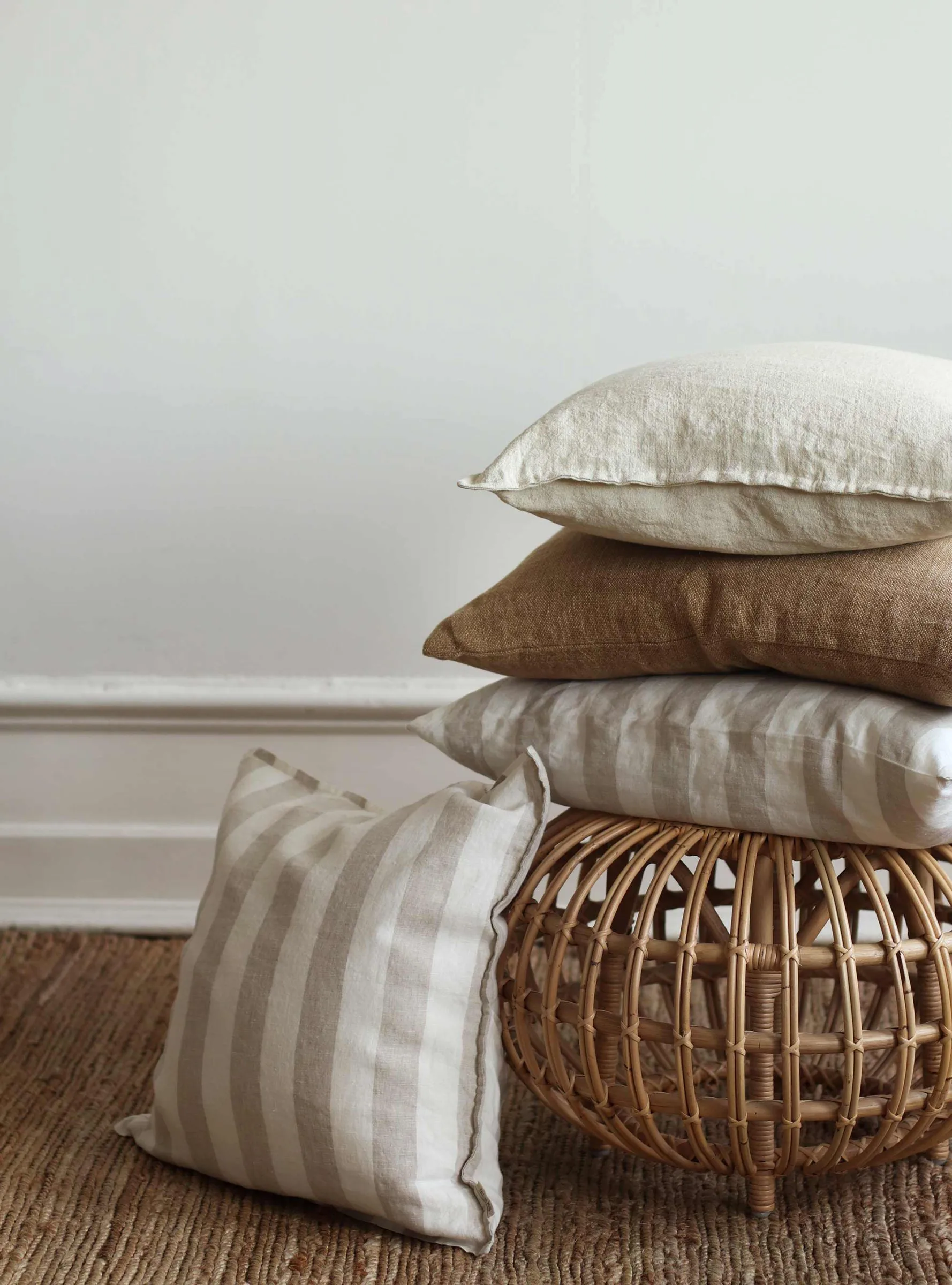 Holte kussenhoes 50x50 cm, Zand Tell Me More