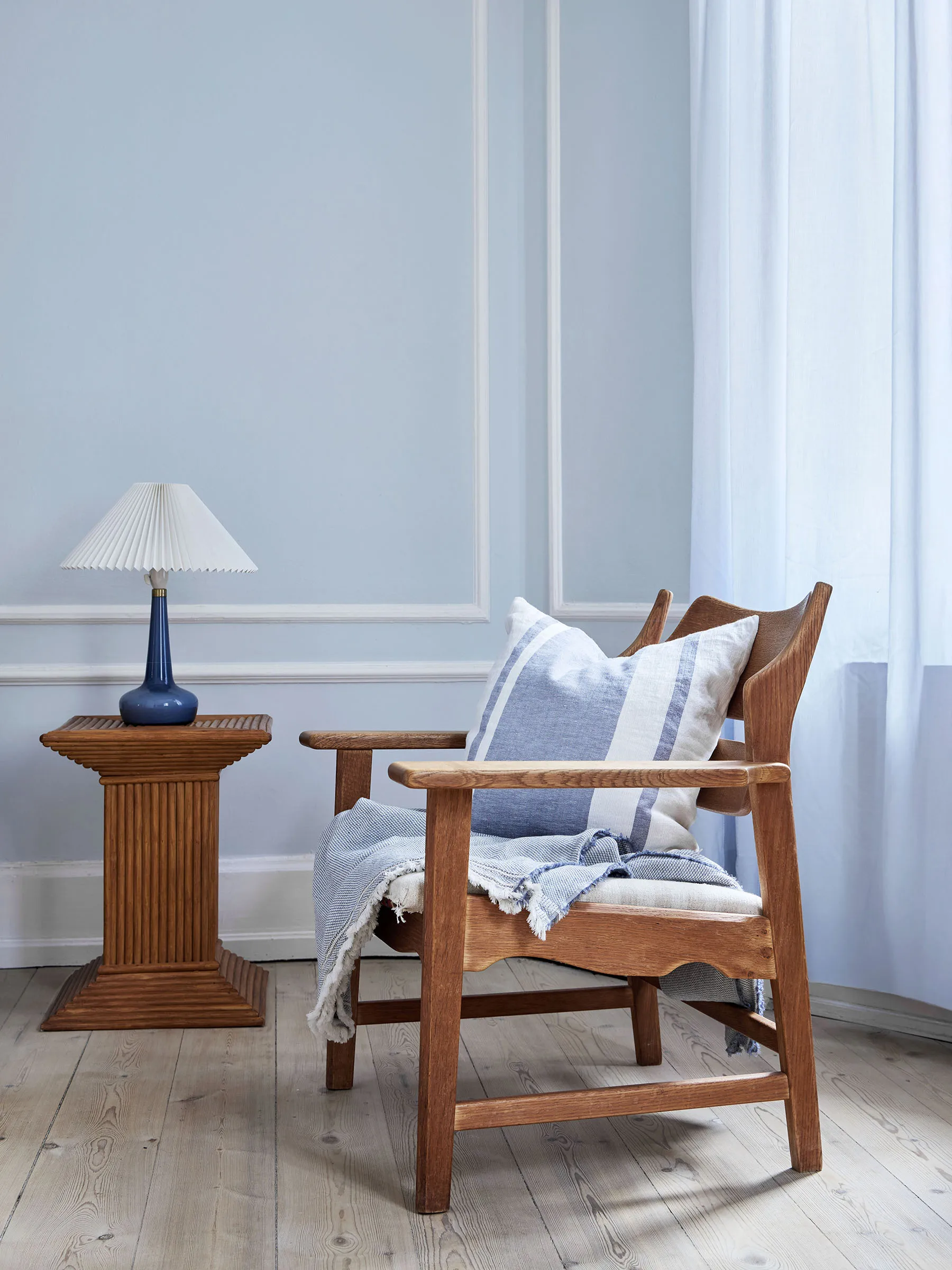 Jules kussensloop, Blue stripe, 50x50 cm Tell Me More