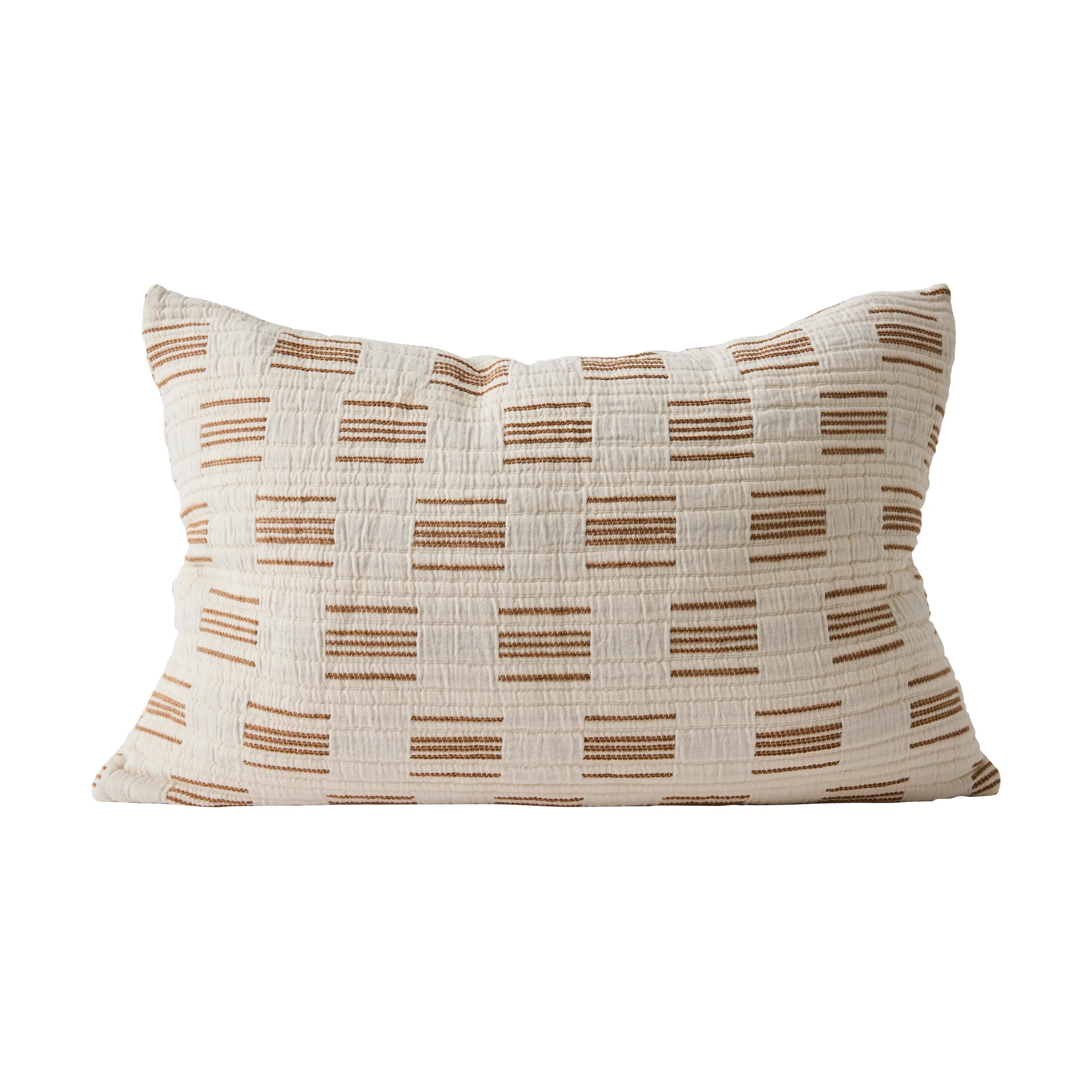 Julien kussenhoes 40x60 cm, Off-white-roodbruin Tell Me More