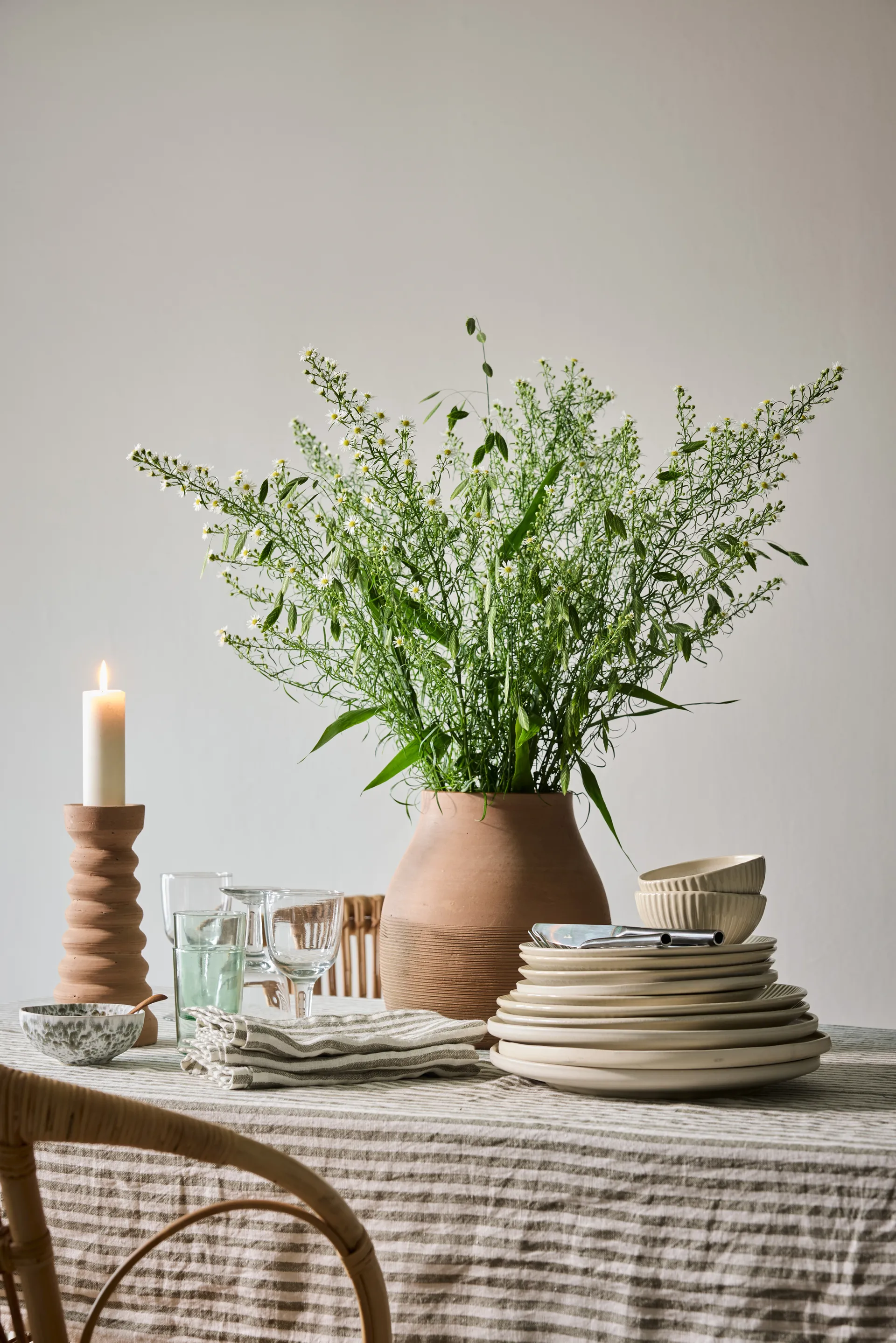 Leon tafelkleed 145x270 cm, Seagrass Tell Me More