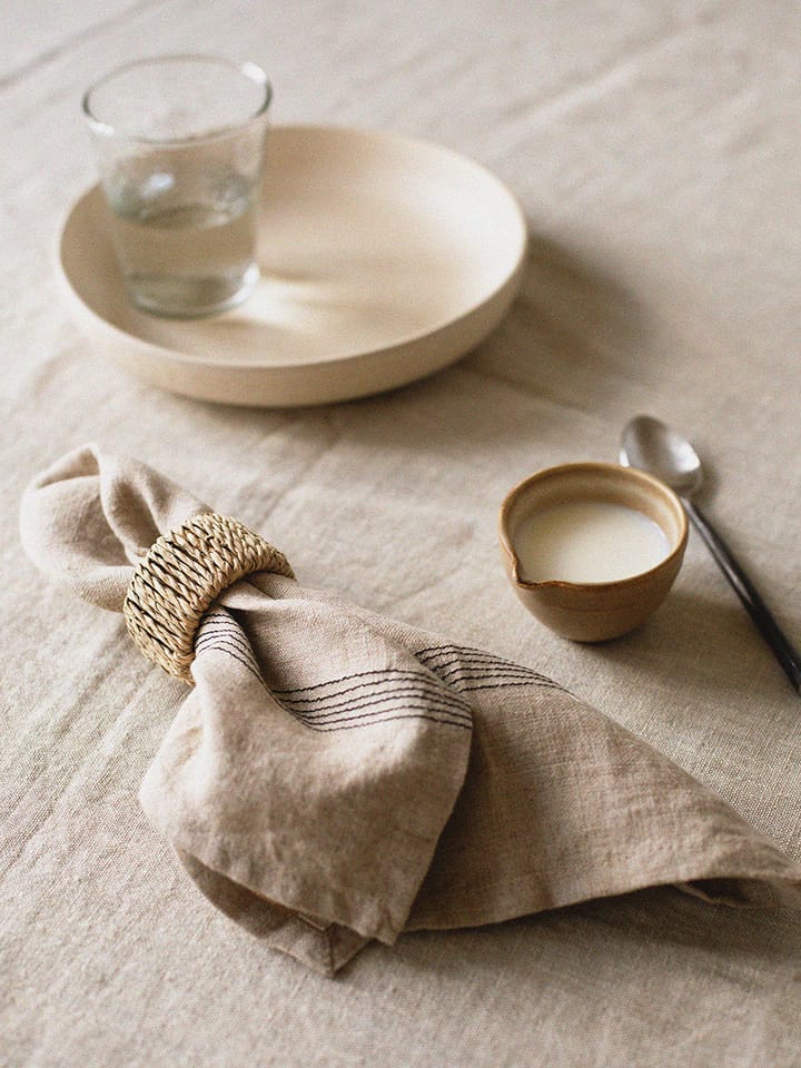 Livia linnenservet 45x45 cm, Beige Tell Me More