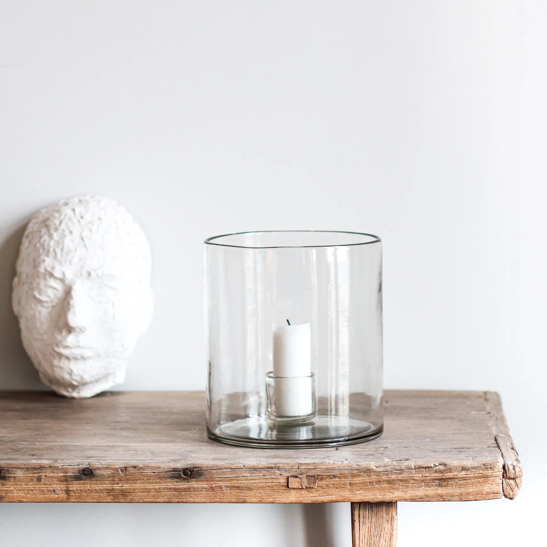 Luna kandelaar Ø20 cm, Helder Tell Me More