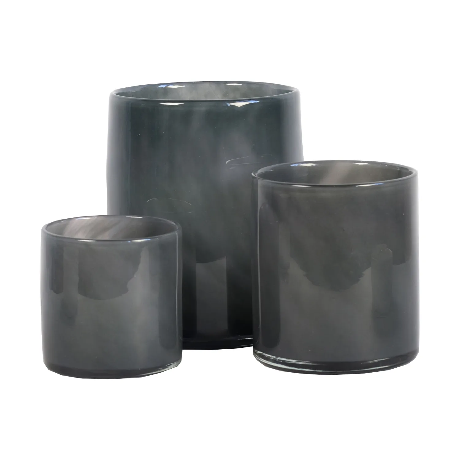 Lyric waxinelichtjeshouder L, Donkergrijs Tell Me More