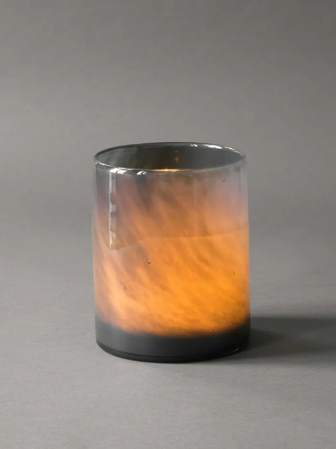 Lyric waxinelichtjeshouder L, Donkergrijs Tell Me More