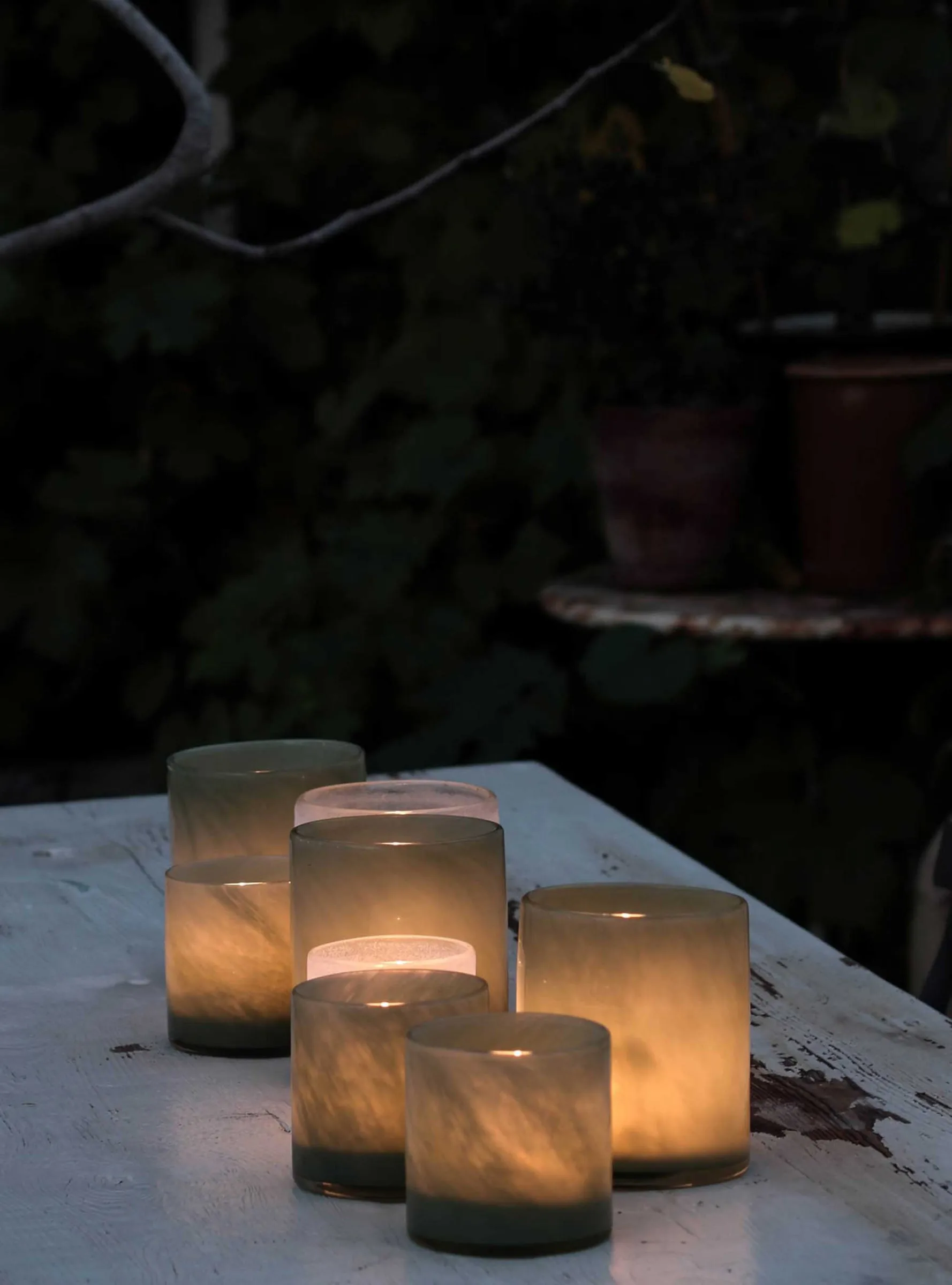 Lyric waxinelichtjeshouder XS, Lichtgrijs Tell Me More