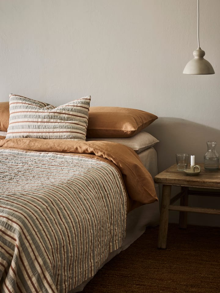 Malva kussenhoes 40x60 cm, Grijs-roestrood Tell Me More